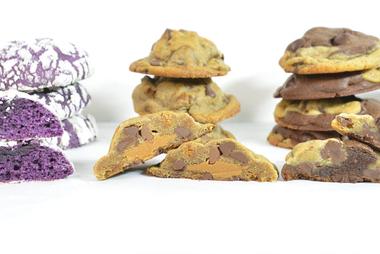 Biscoff Chocolate Chip Cookies. Our Biscoff chocolate chip cookies are filled with Biscoff cookie butter, white and milk chocolate chips, creating a rich and indulgent texture.
