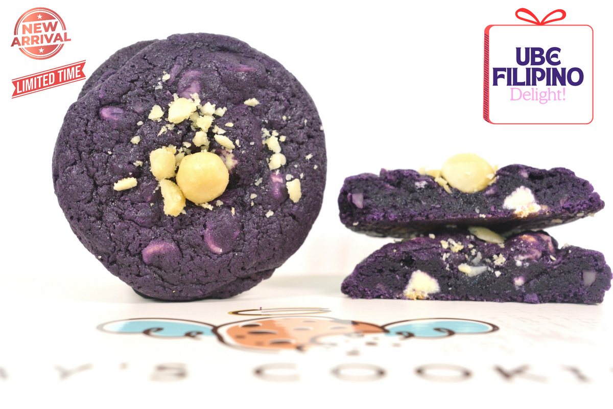 Chunky Ube Bae Cookies RAY'S COOKIES
